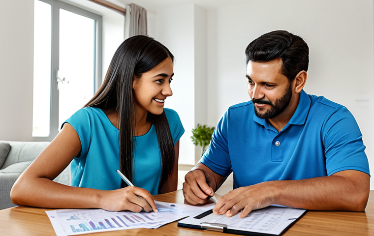 Family Financial Planning**

"A family (parents and two children) sitting around a table in their home, reviewing financial documents and a laptop displaying charts. The atmosphere is collaborative and positive. Fully clothed in modest, everyday attire. The scene emphasizes financial literacy and planning for the future. Safe for work, appropriate content, family-friendly, professional illustration, perfect anatomy, correct proportions, natural pose, well-formed hands, proper finger count, natural body proportions, high quality."

**