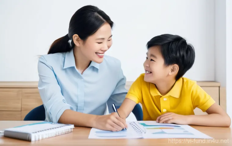 펀드투자상담사와 재무설계사 차이점 - **Prompt:** A warm and inviting scene inside a bright, modern financial planning office in Vietnam. ...