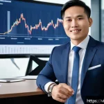 Home 19 펀드투자상담사 이직 성공 사례 - A professional Vietnamese financial advisor in a modern office setting, dressed in formal business a...